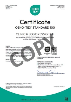 OEKO-TEX® STANDARD 100 for organic cotton